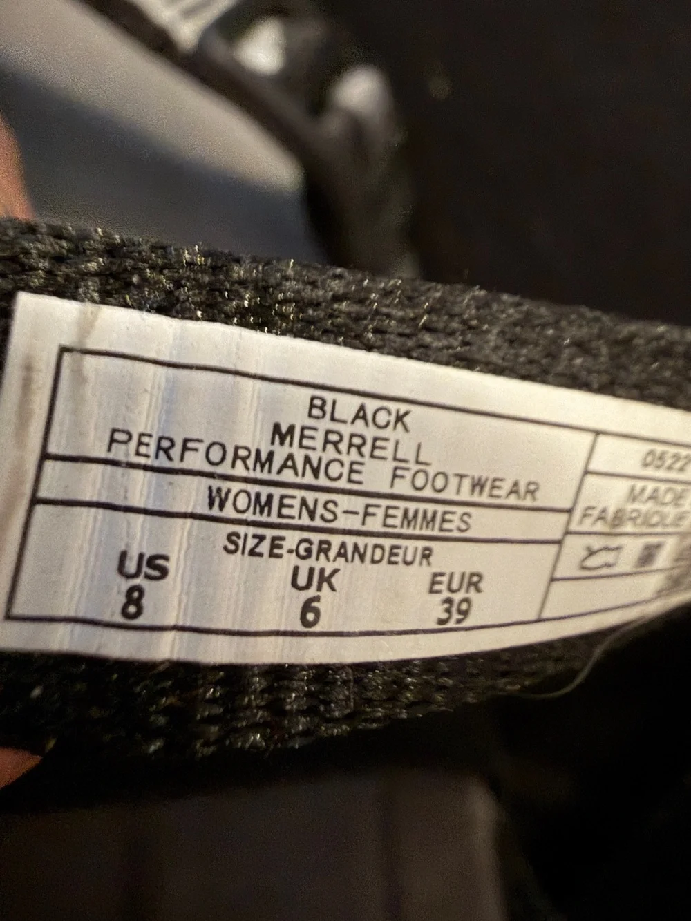 Merrell Womens Size 8 Size District 3 Black Backstrap Sandals Shoes